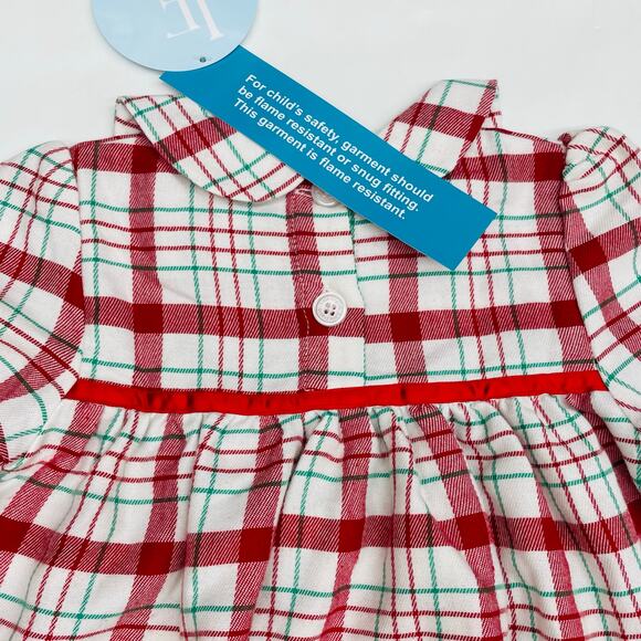 NWT Little English 18M Holiday Plaid Classic Nightgown - Picture 6 of 7